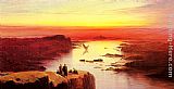 Nile Canvas Paintings - A View Of The Nile Above Aswan